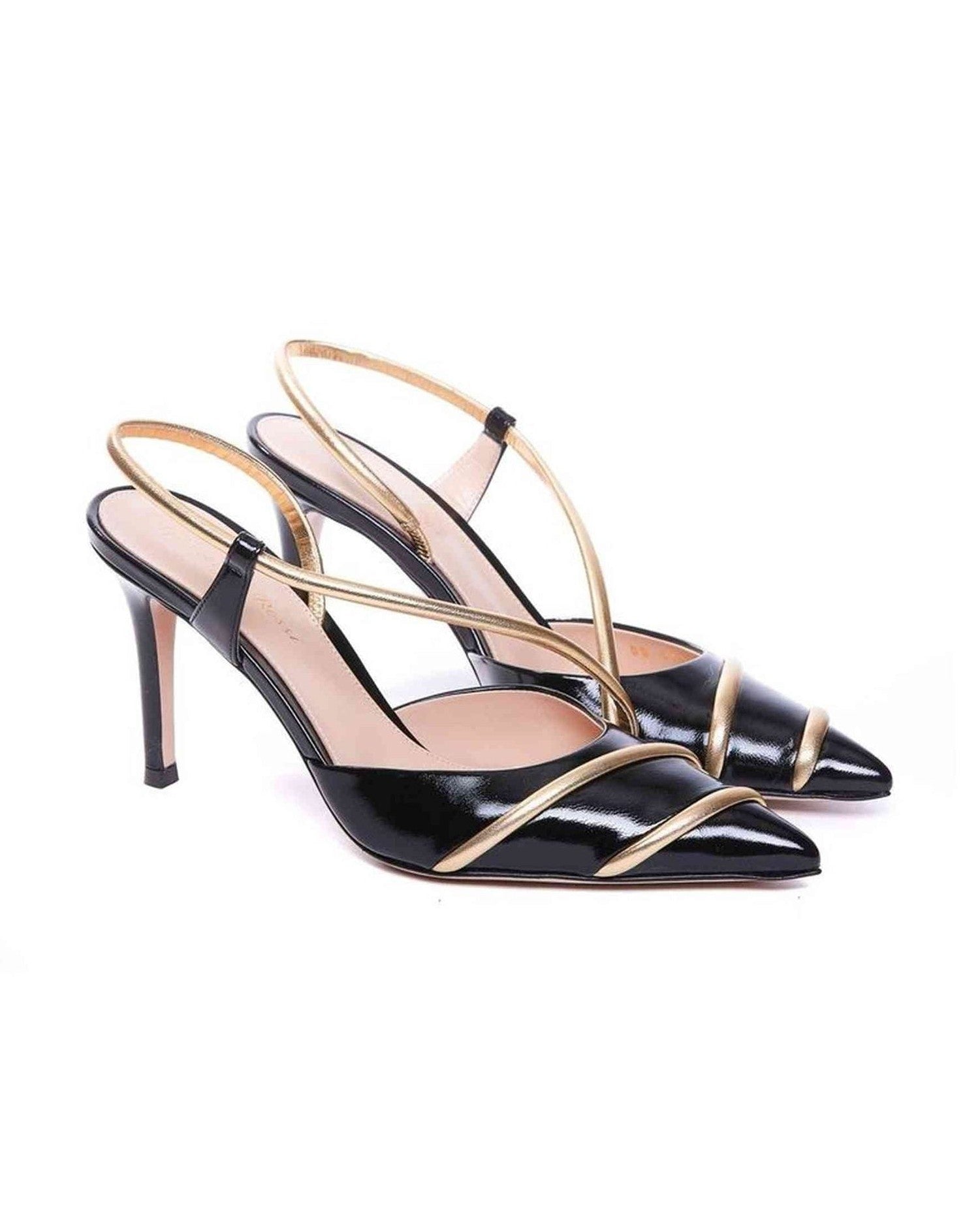 Gianvito Rossi Leather Slingback Pumps Glam Steals