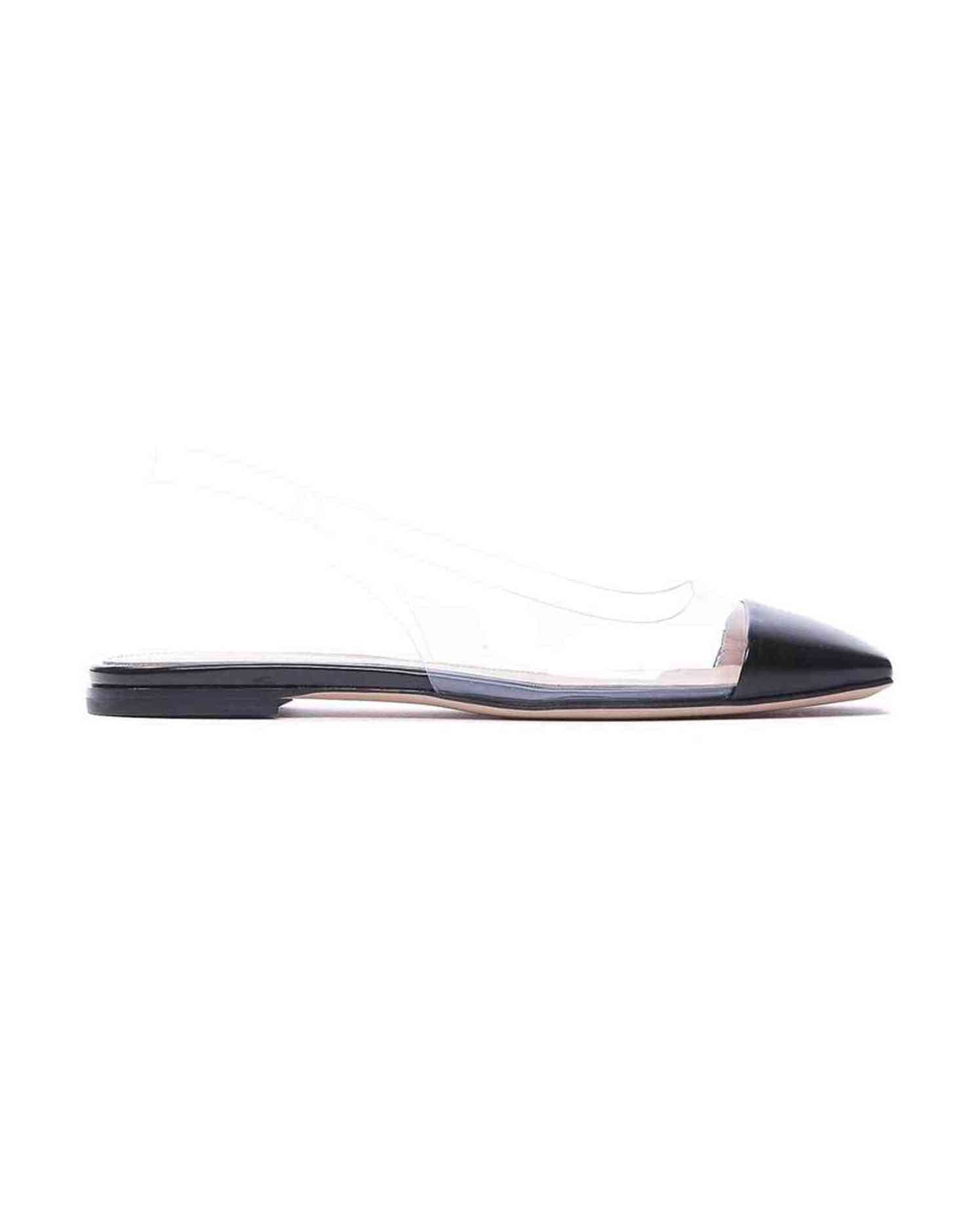 Gianvito Rossi Plexi Slingback Flats Glam Steals