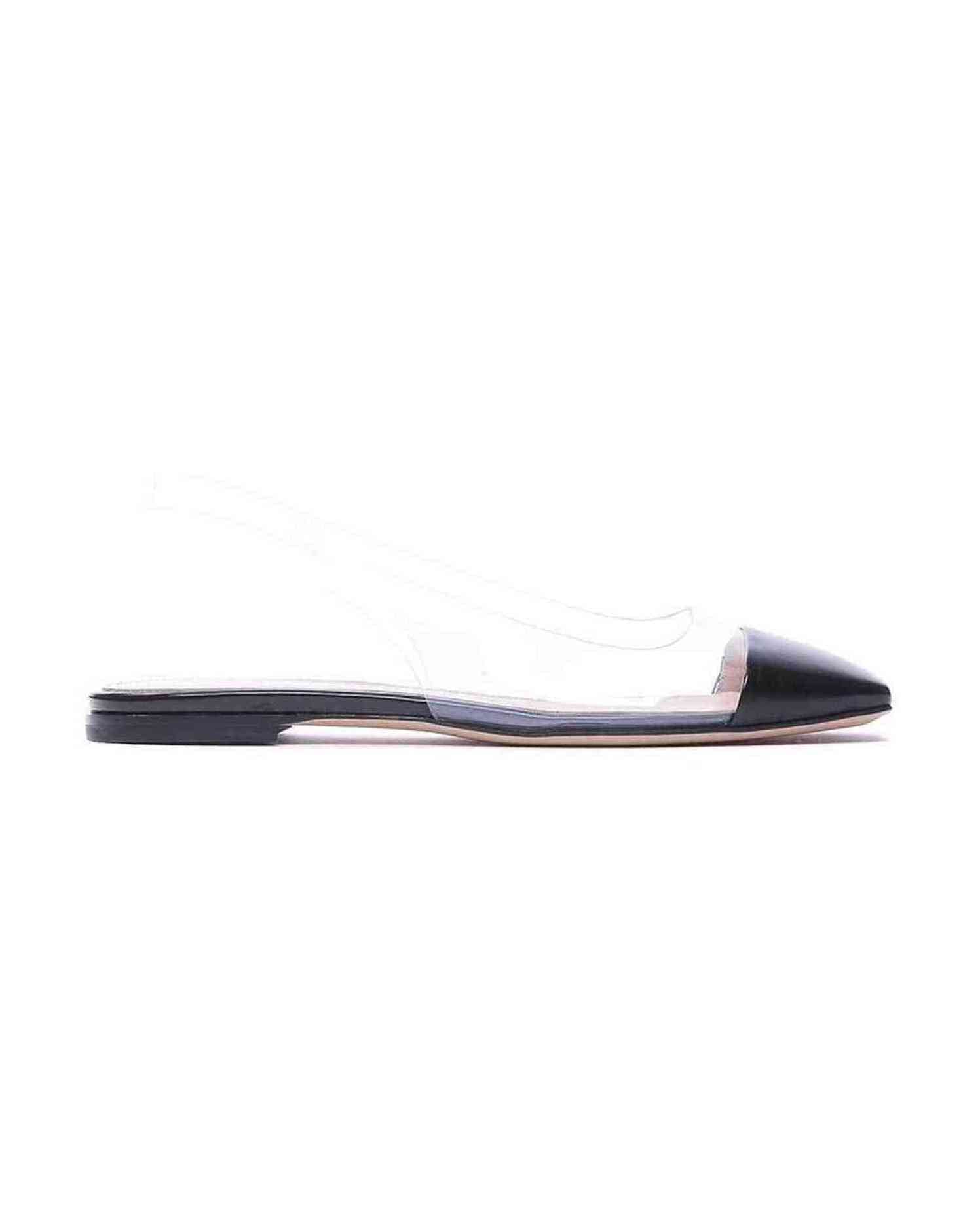 Gianvito Rossi Plexi Slingback Flats Glam Steals