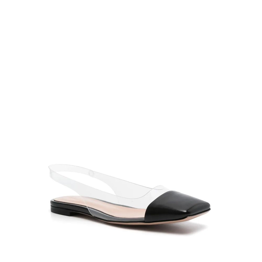 Gianvito Rossi Plexi Slingback Flats Glam Steals
