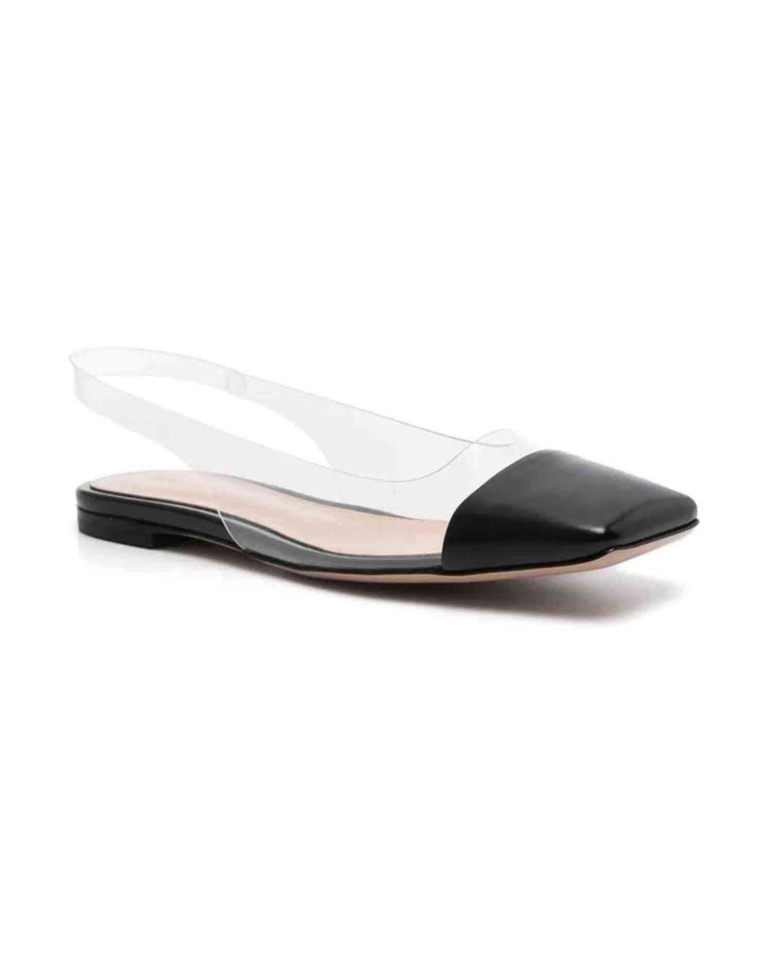 Gianvito Rossi Plexi Slingback Flats Glam Steals