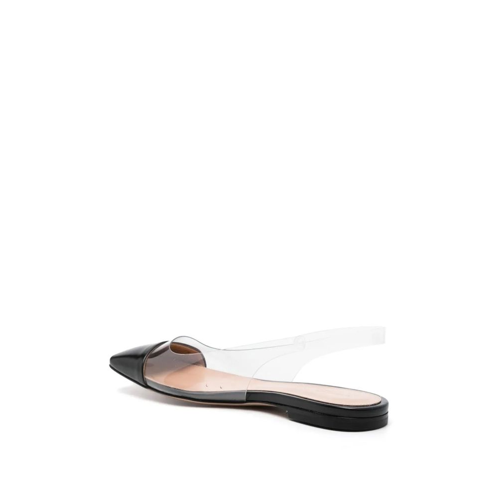 Gianvito Rossi Plexi Slingback Flats Glam Steals