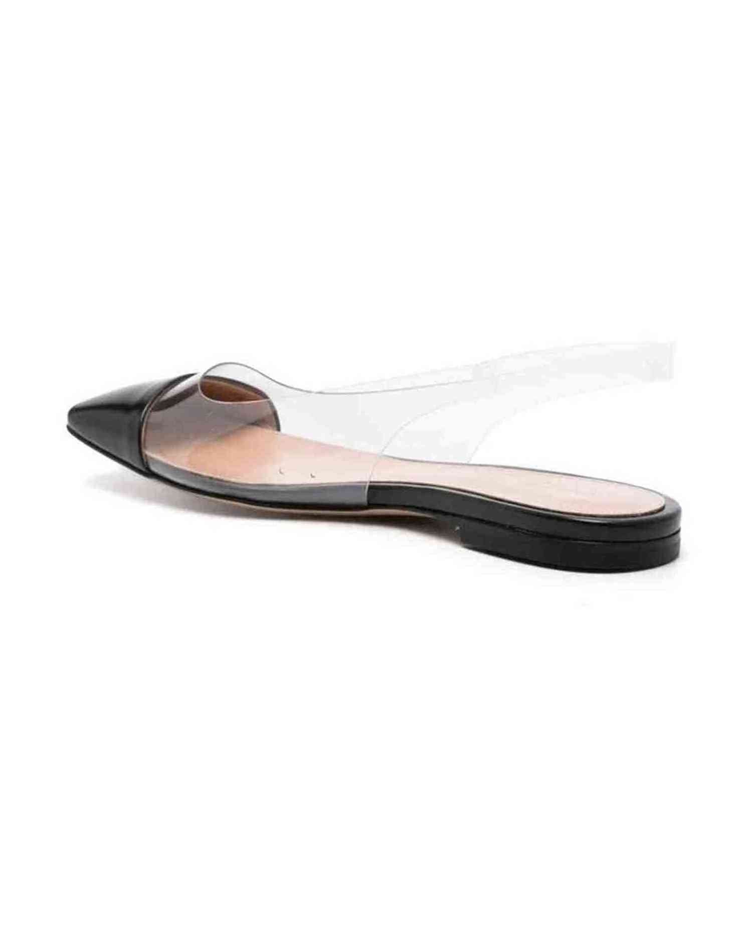 Gianvito Rossi Plexi Slingback Flats Glam Steals