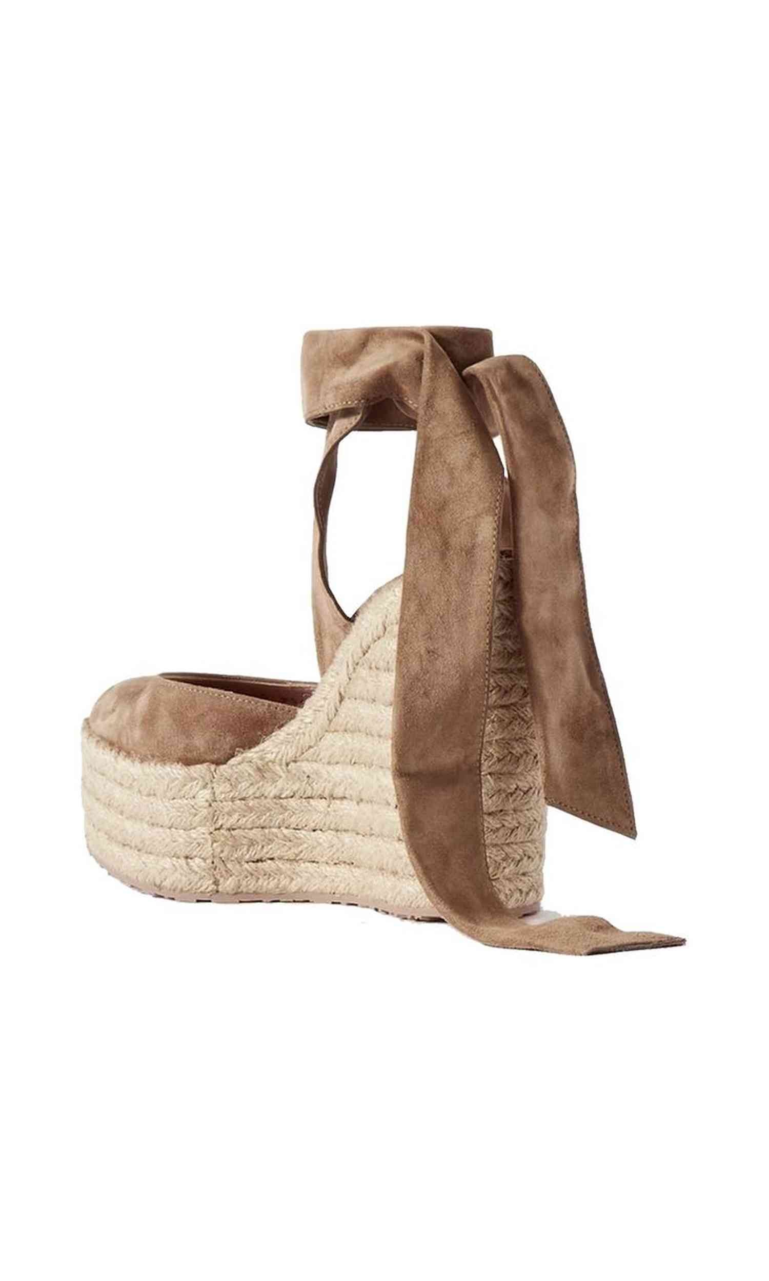 Gianvito Rossi Suede Wedge Espadrilles Glam Steals