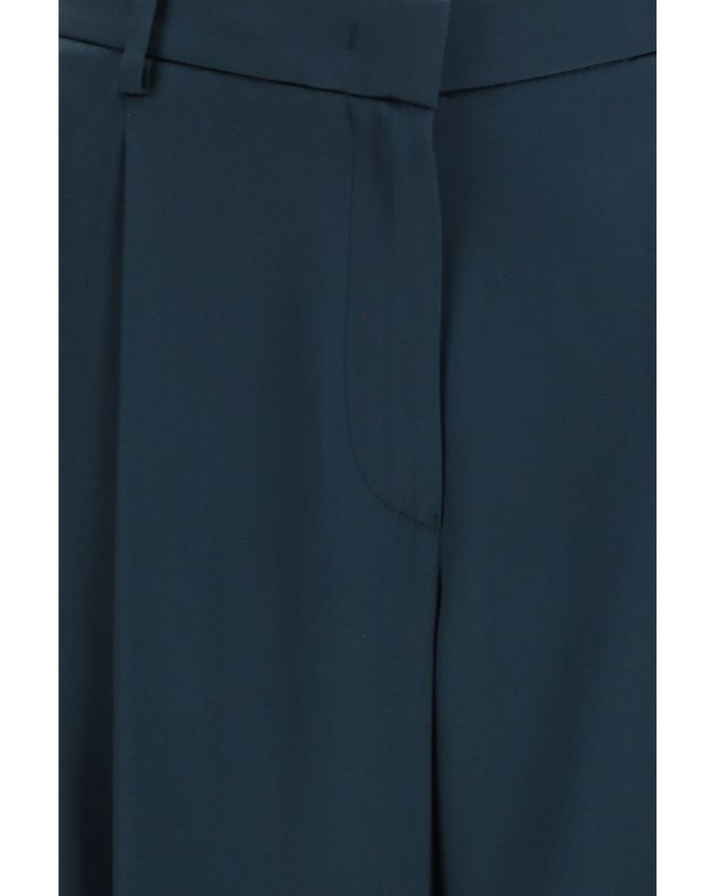 Giorgio Armani Blue Silk Casual Pant Glam Steals