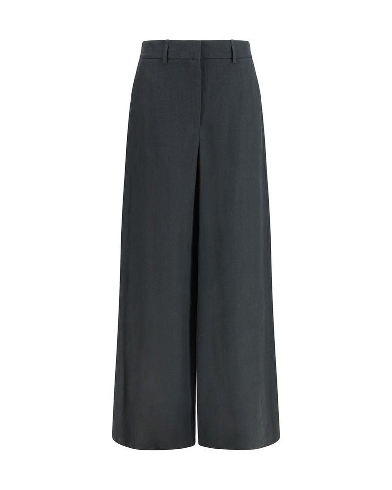 Giorgio Armani Brown Linen Casual Pant Glam Steals