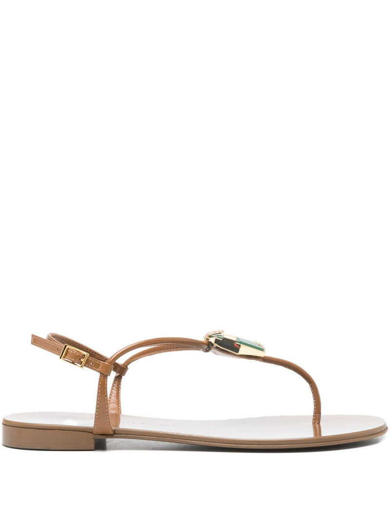 Giuseppe Zanotti Brown Sandals Glam Steals
