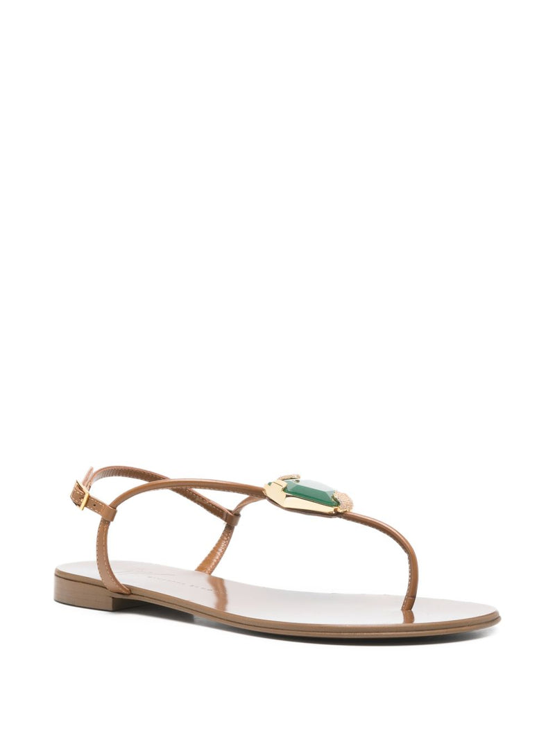 Giuseppe Zanotti Brown Sandals Glam Steals