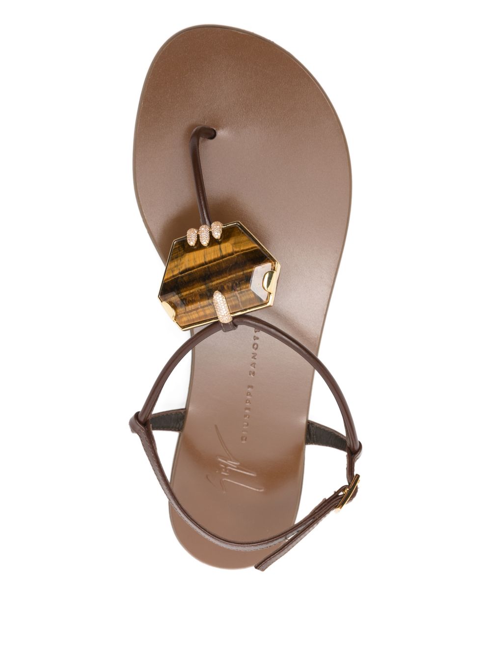 Giuseppe Zanotti Brown Sandals Glam Steals