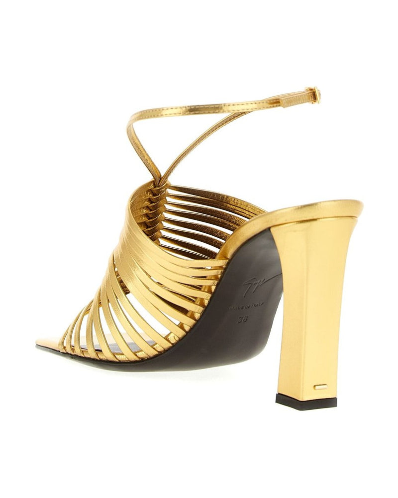 Giuseppe Zanotti Golden Sandals Glam Steals
