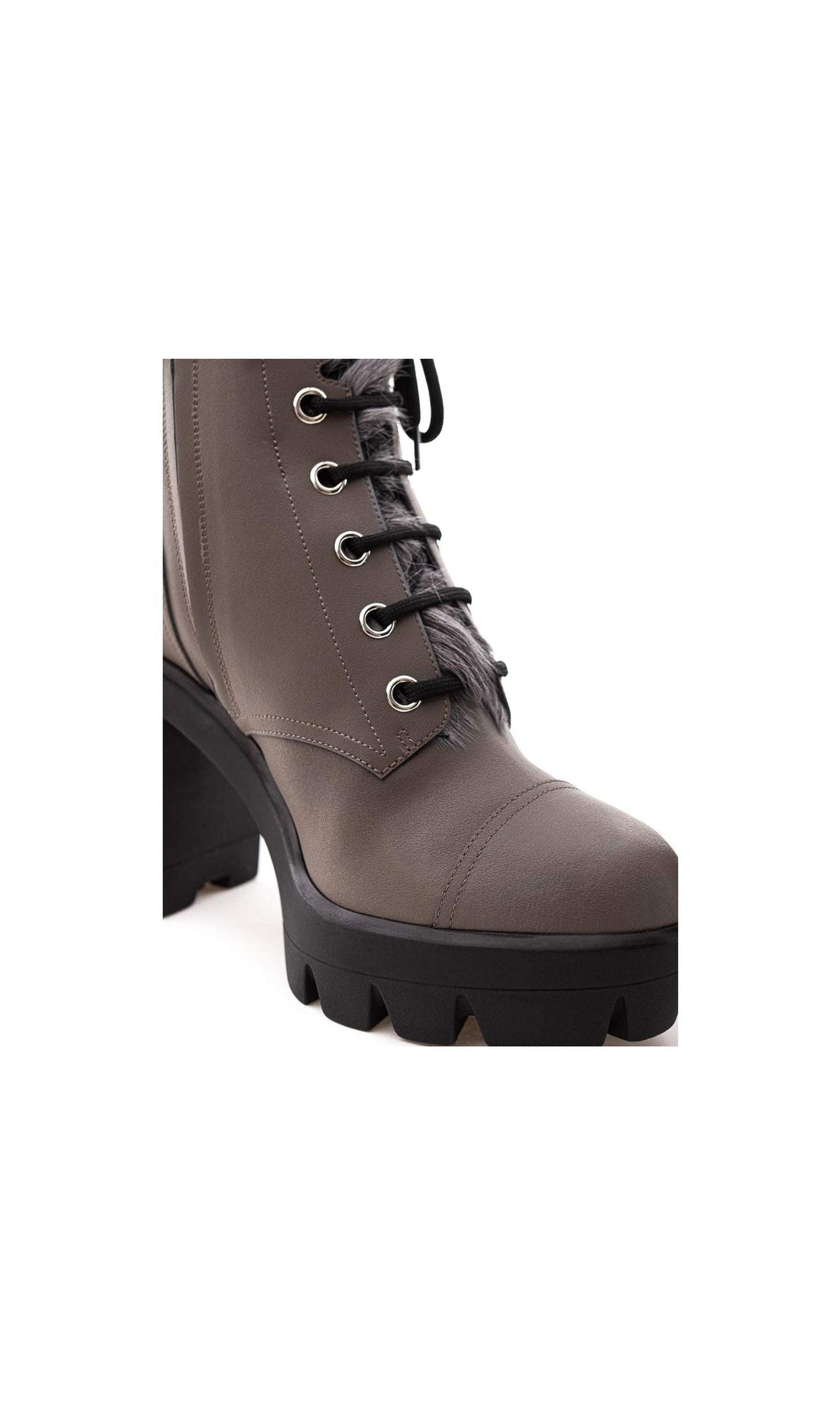 Giuseppe Zanotti Gray Leather Eco Boot Glam Steals