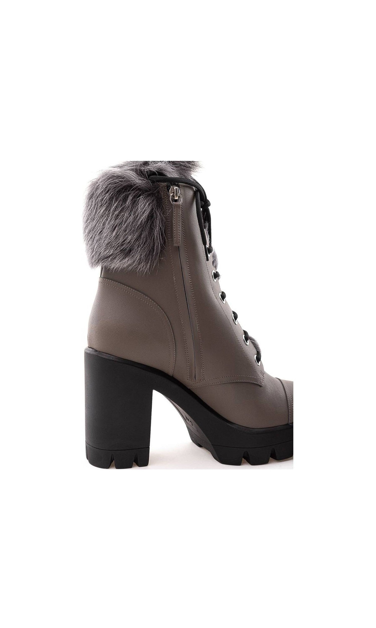 Giuseppe Zanotti Gray Leather Eco Boot Glam Steals