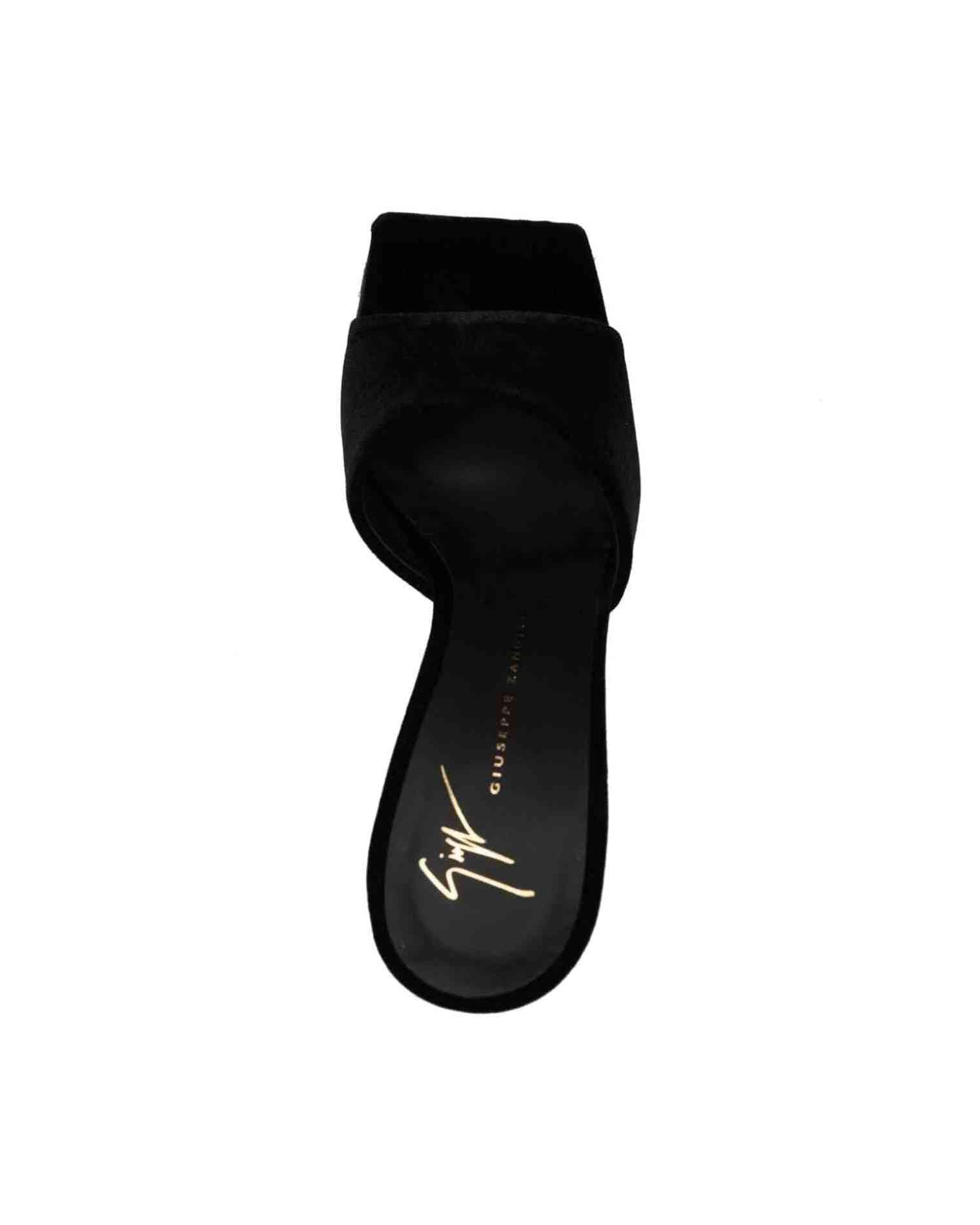 Giuseppe Zanotti Velvet Solhene 90mm Effect Sandals Glam Steals