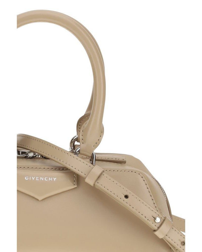 Givenchy Beige Calf Leather Bos Taurus Shoulder Bag Glam Steals