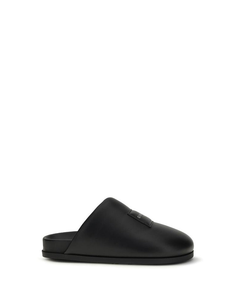 Givenchy Black Calf Leather Bos Taurus Mules Glam Steals