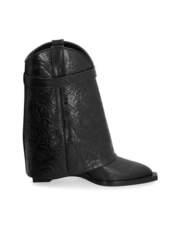 Givenchy Black Lace Calfskin Up Boots Glam Steals