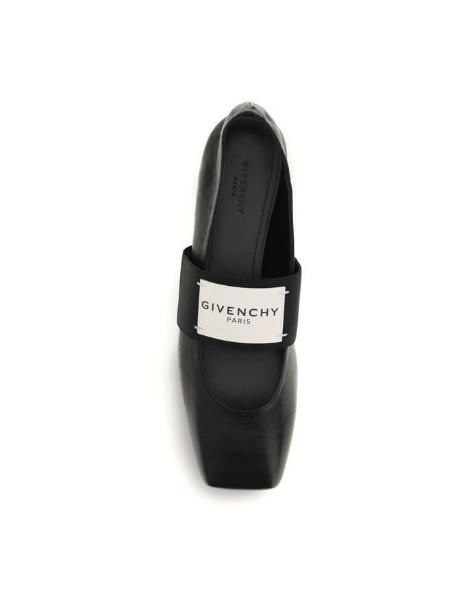 Givenchy Black Lamb Ovis Aries Ballet Flats 