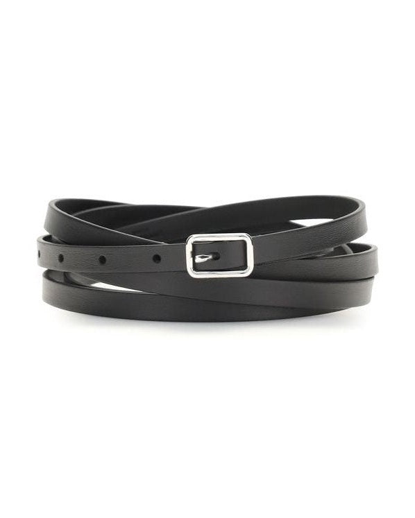 Givenchy Black Leather Calf Bos Taurus Belt Glam Steals