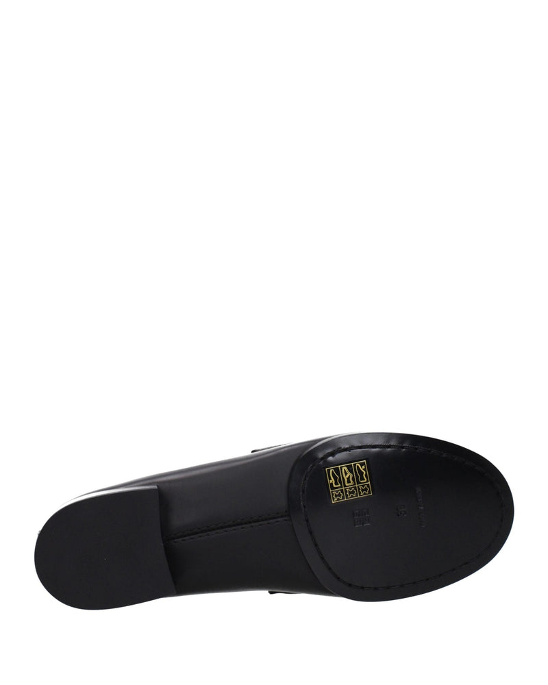 Givenchy Black Leather Slip On Loafers Glam Steals