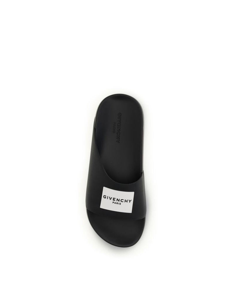 Givenchy Black Rubber Sandals 