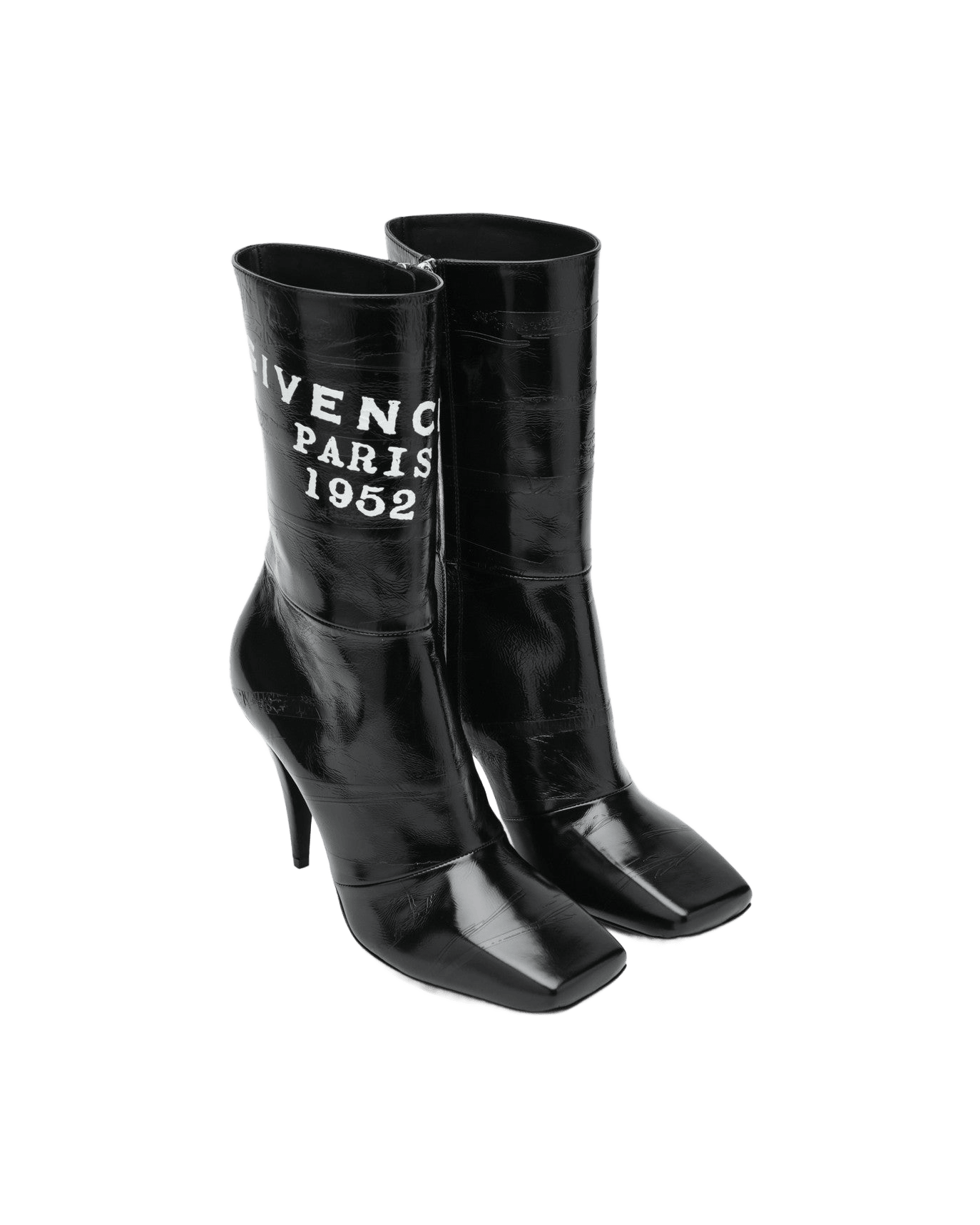 Givenchy Sliced Black Square Tape Ankle Boots Glam Steals