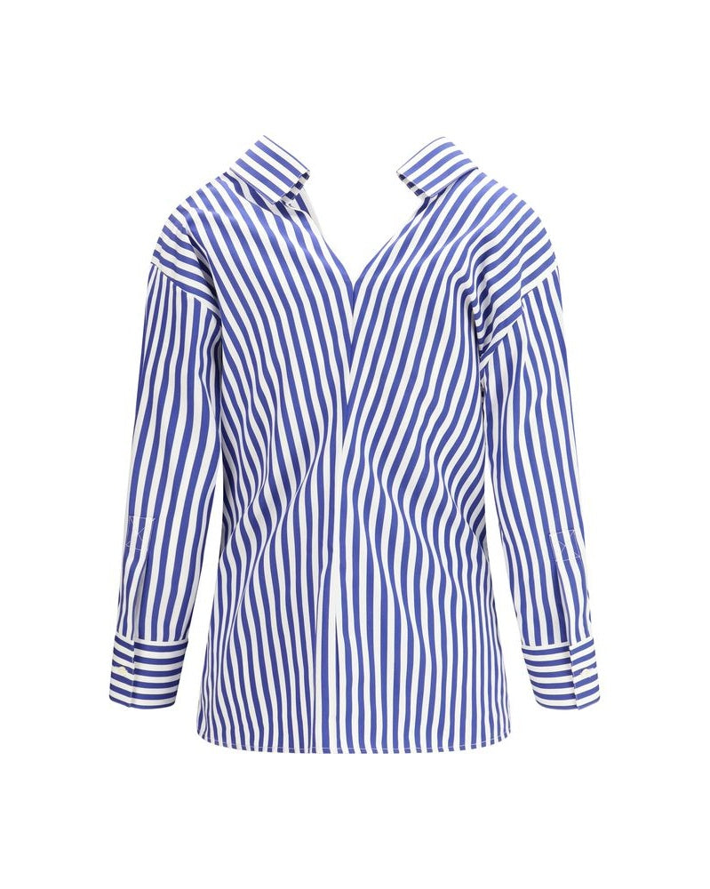 Givenchy Blue Cotton Pattern Shirt 