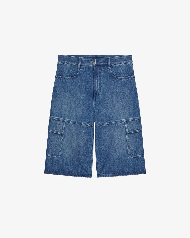 Givenchy Blue Denim Shorts Glam Steals