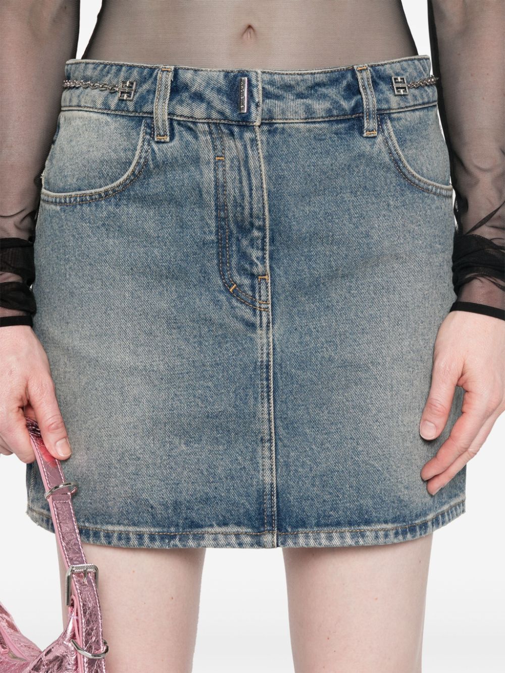 Givenchy Clear Blue Skirt Glam Steals