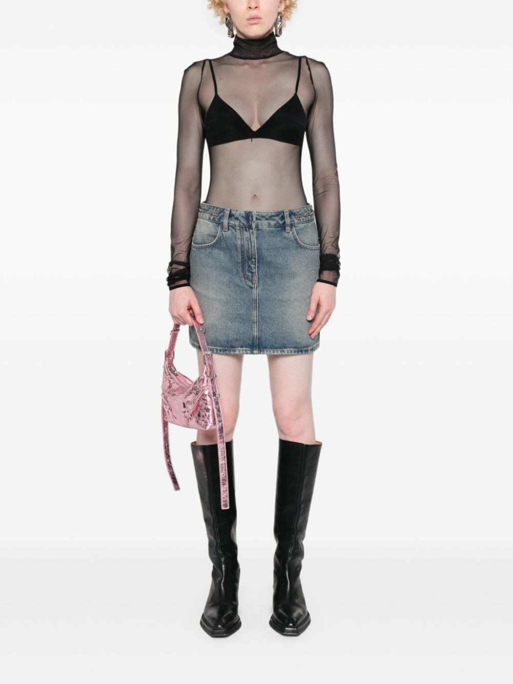 Givenchy Clear Blue Skirt Glam Steals