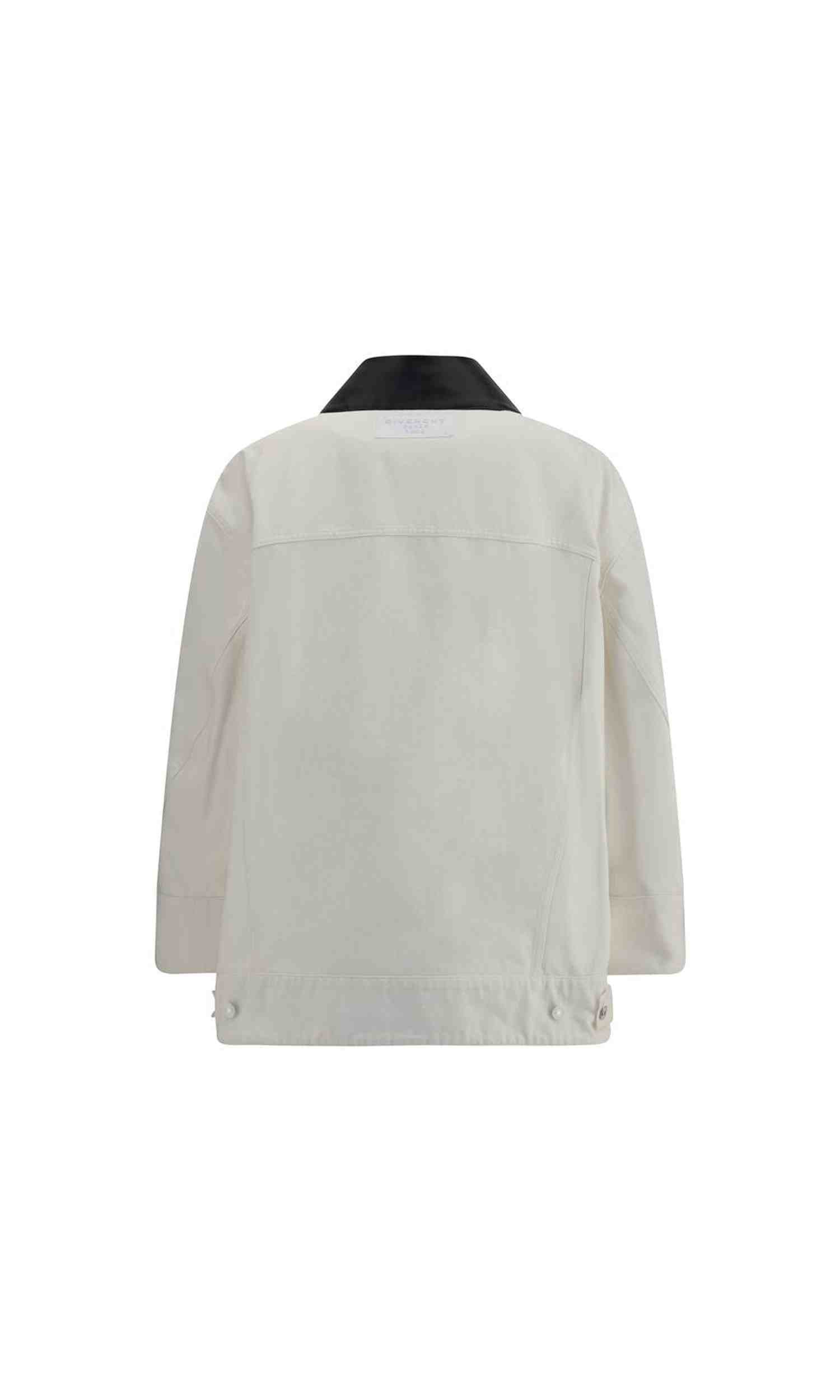 Givenchy Denim Parka with Leather Collar Glam Steals