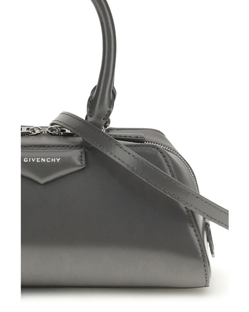 Givenchy Gray Calf Leather Bos Taurus Shoulder Bag Glam Steals