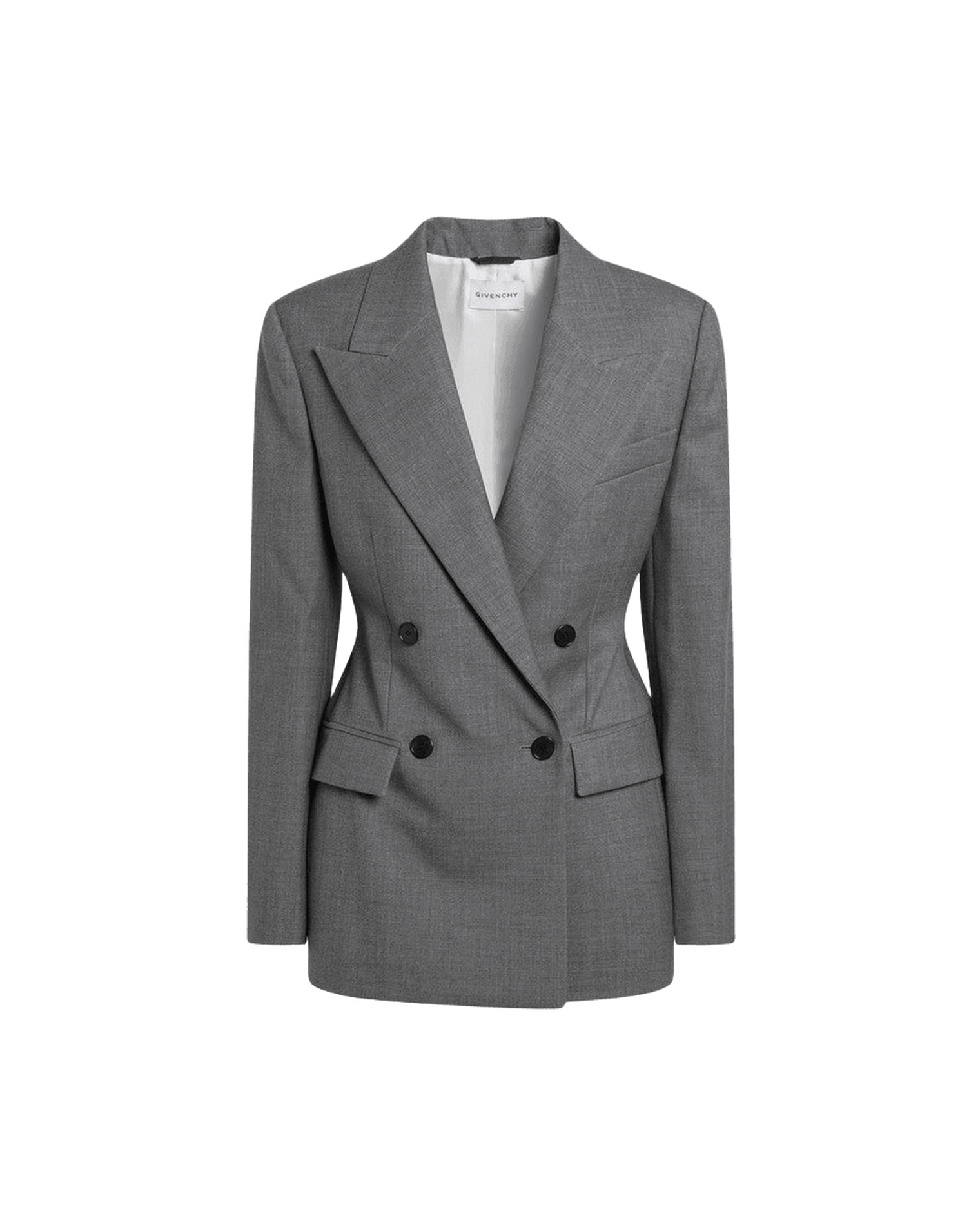 Givenchy Grey Wool Double Breasted Jacket Glam Steals