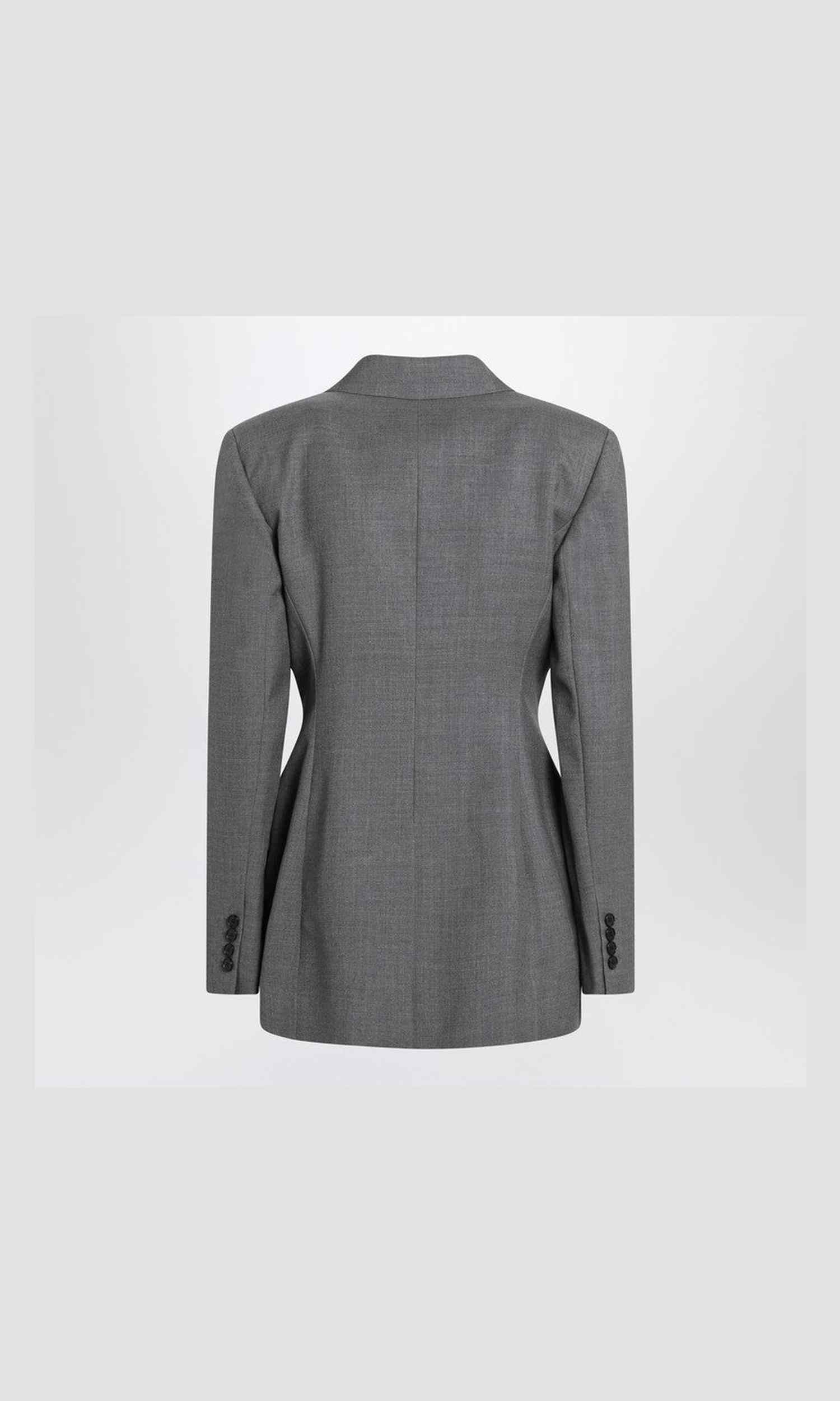 Givenchy Grey Wool Double Breasted Jacket Glam Steals