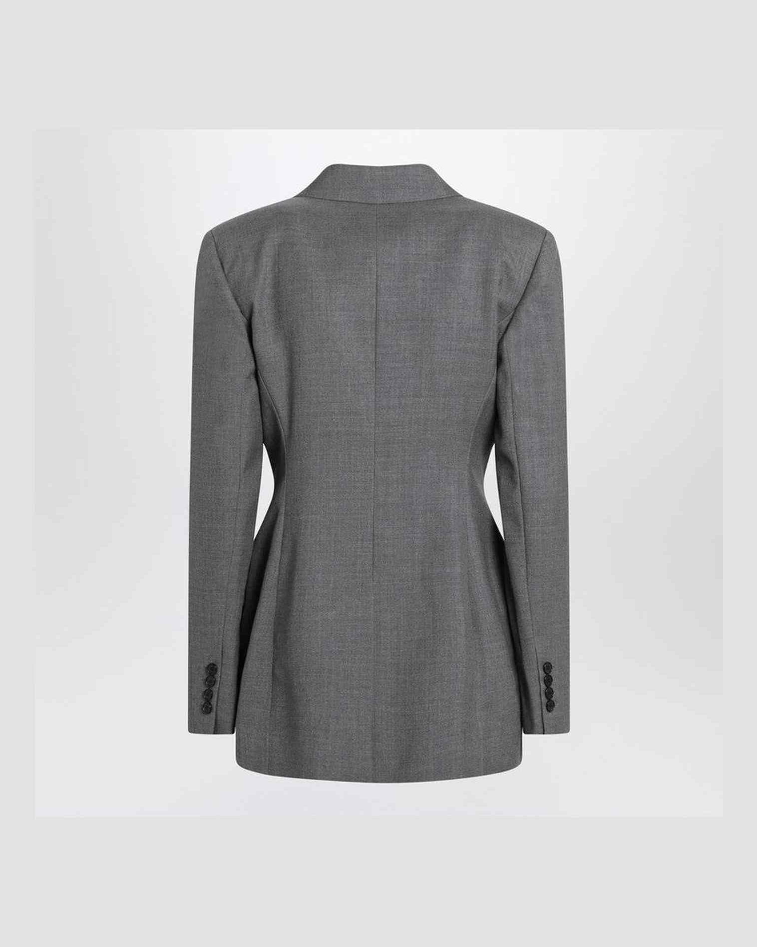 Givenchy Grey Wool Double Breasted Jacket Glam Steals