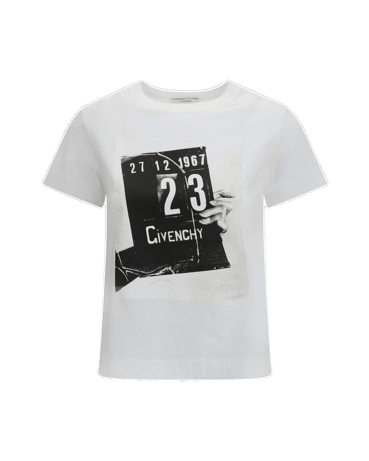 Givenchy White Cotton T-Shirt T-Shirts