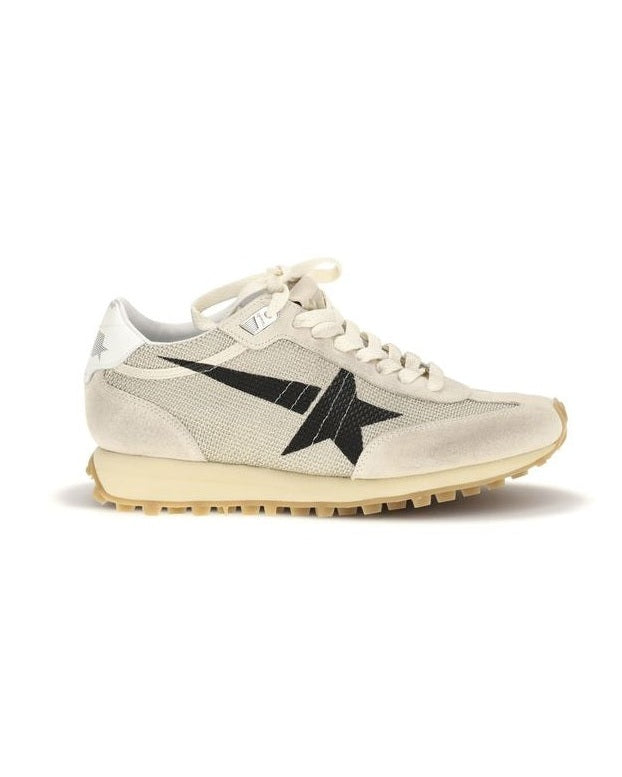 Golden Goose Beige Calf Leather Bos Taurus Athletic Sneakers 