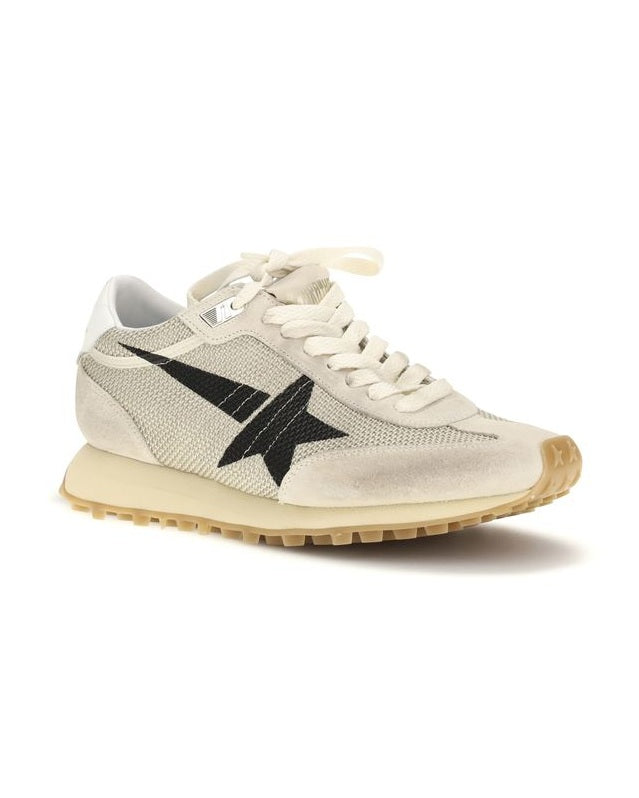 Golden Goose Beige Calf Leather Bos Taurus Athletic Sneakers 