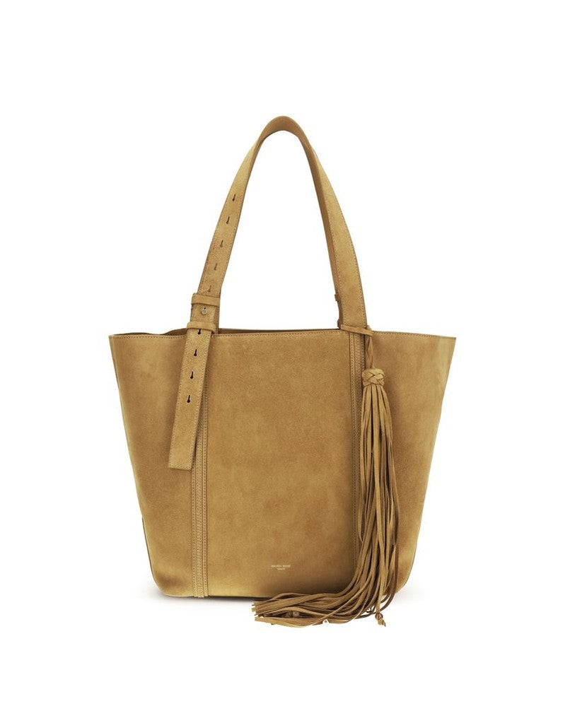 Golden Goose Beige Calf Leather Bos Taurus Shoulder Bag Glam Steals