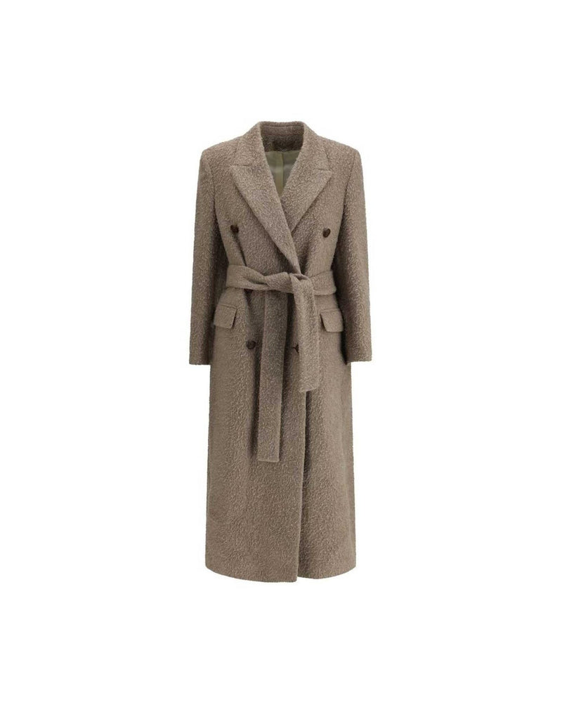 Golden Goose Beige Double Breasted Coat Glam Steals