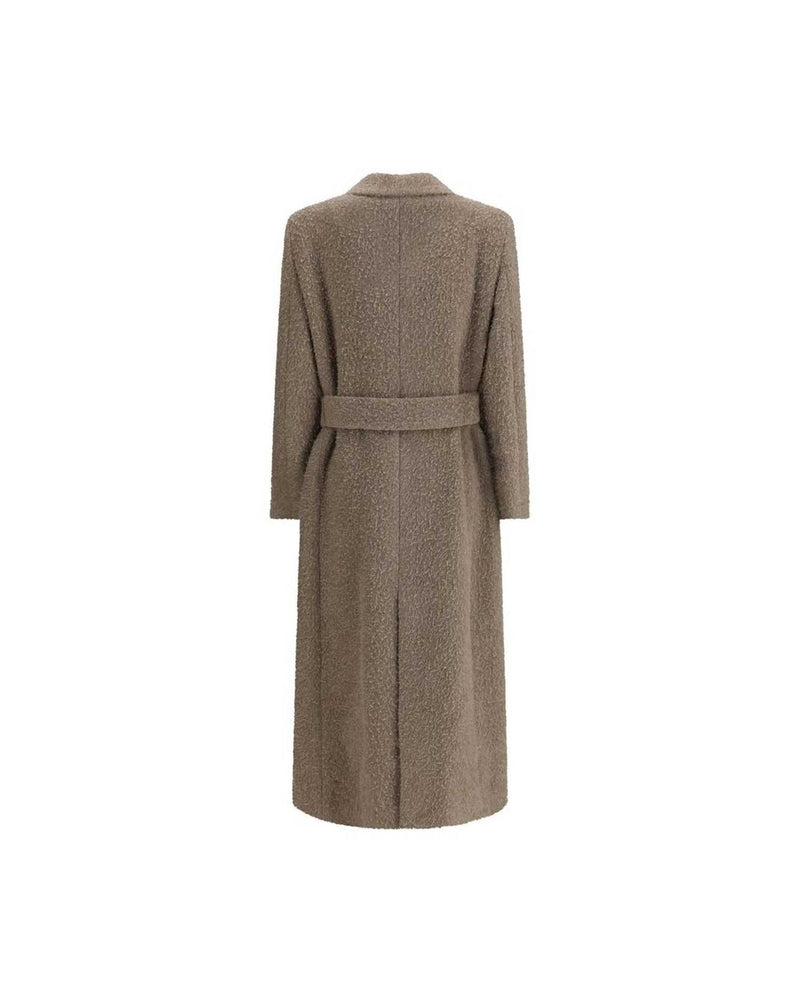 Golden Goose Beige Double Breasted Coat Glam Steals