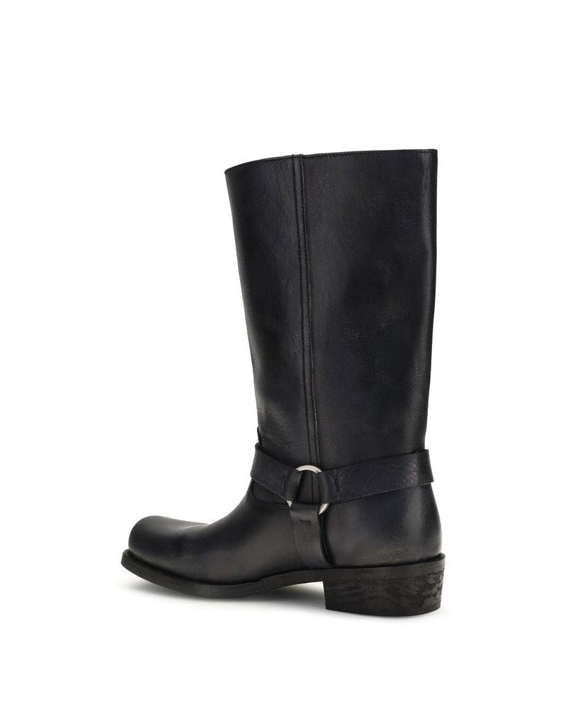 Golden Goose Black Calf Leather Bos Taurus Ankle Boots Glam Steals