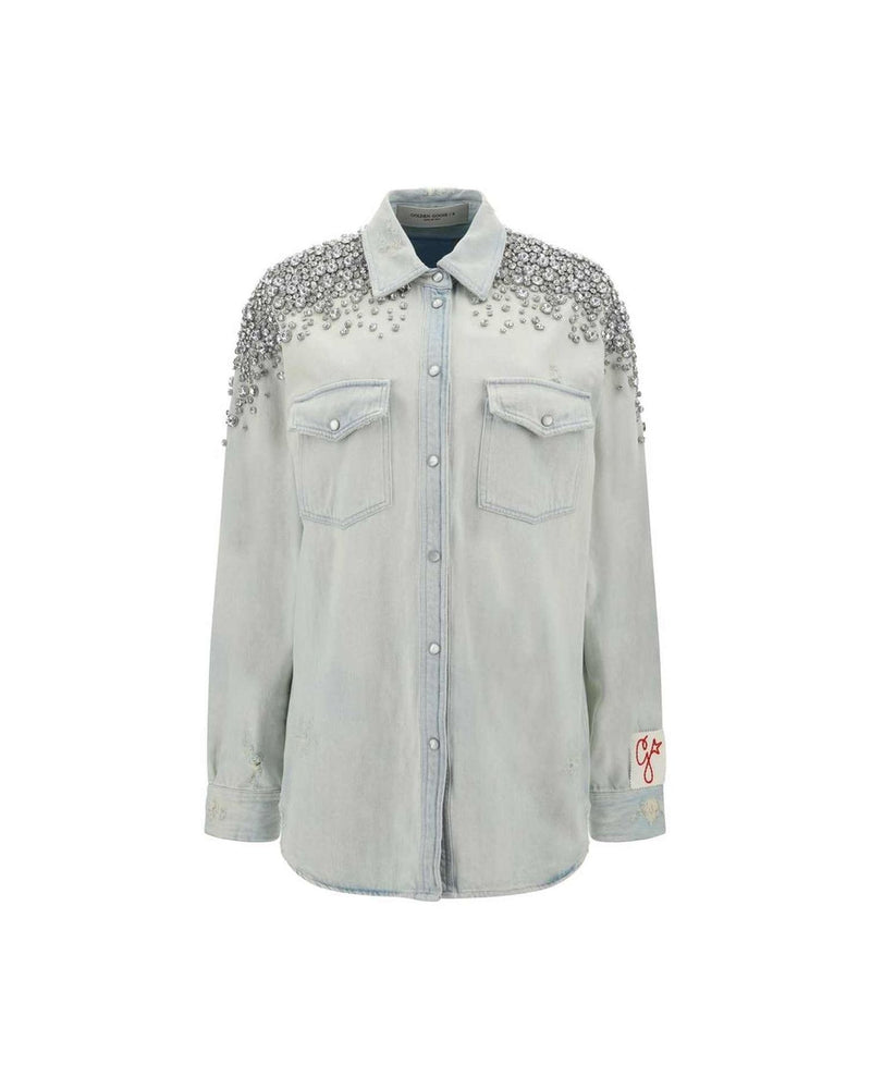Golden Goose Boyfriend Shirt Glam Steals