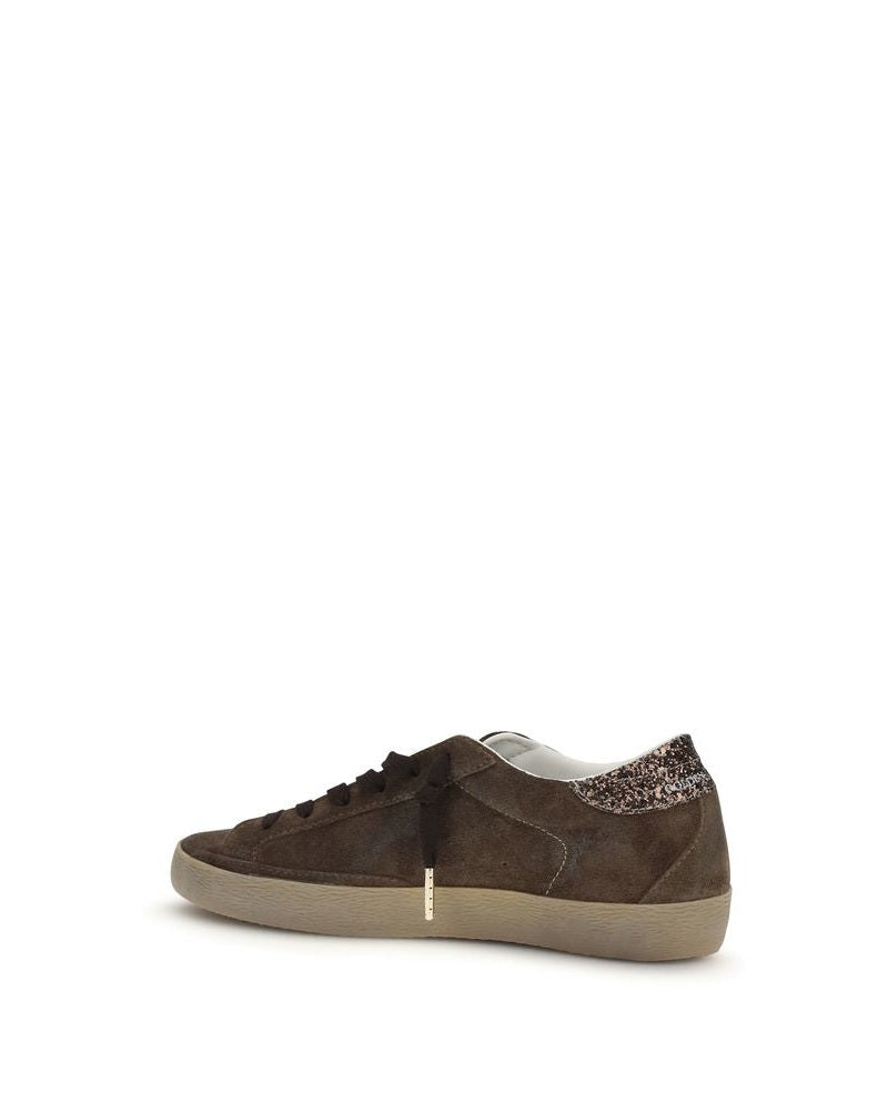 Golden Goose Brown Calf Leather Bos Taurus Low Top Sneakers Glam Steals