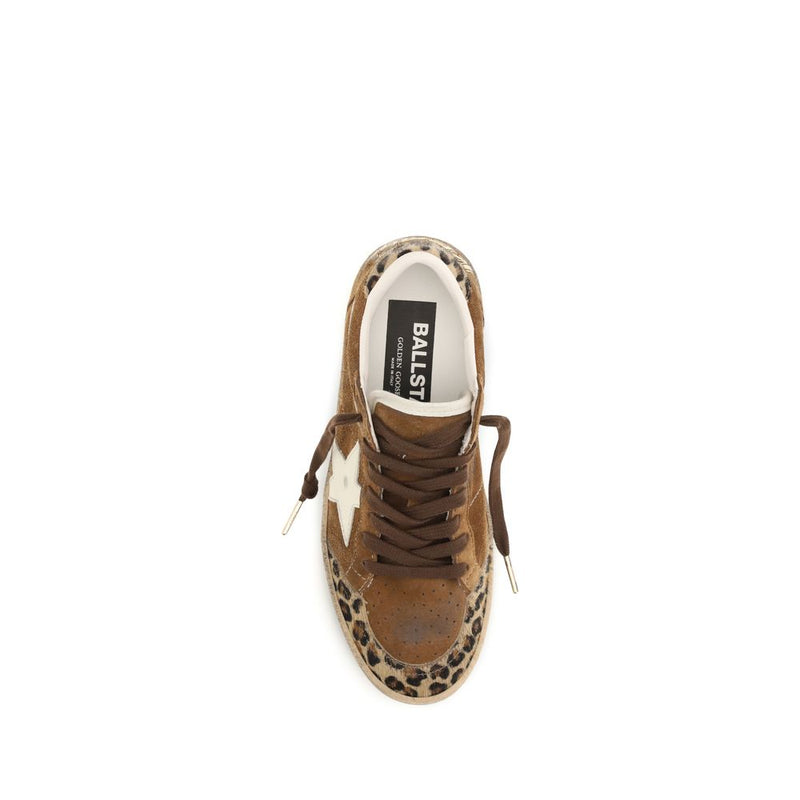 Golden Goose Brown Calf Leather Bos Taurus Low Top Sneakers 