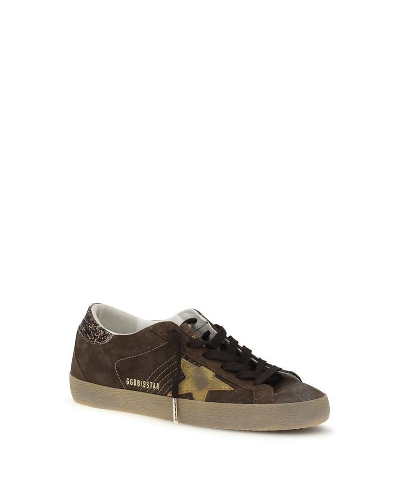 Golden Goose Brown Calf Leather Bos Taurus Low Top Sneakers Glam Steals