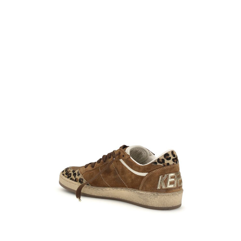 Golden Goose Brown Calf Leather Bos Taurus Low Top Sneakers 