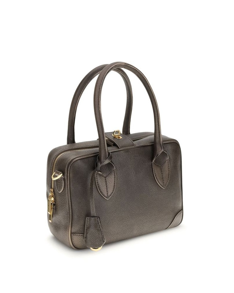 Golden Goose Brown Calf Leather Bos Taurus Shoulder Bag 