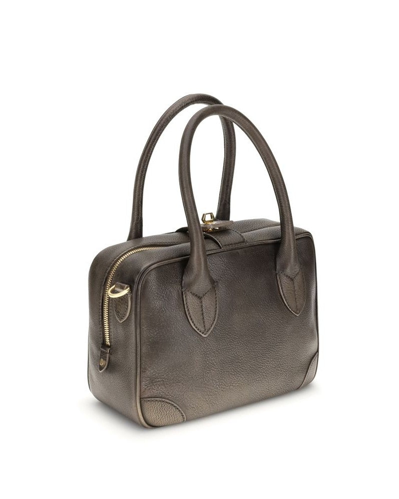 Golden Goose Brown Calf Leather Bos Taurus Shoulder Bag 