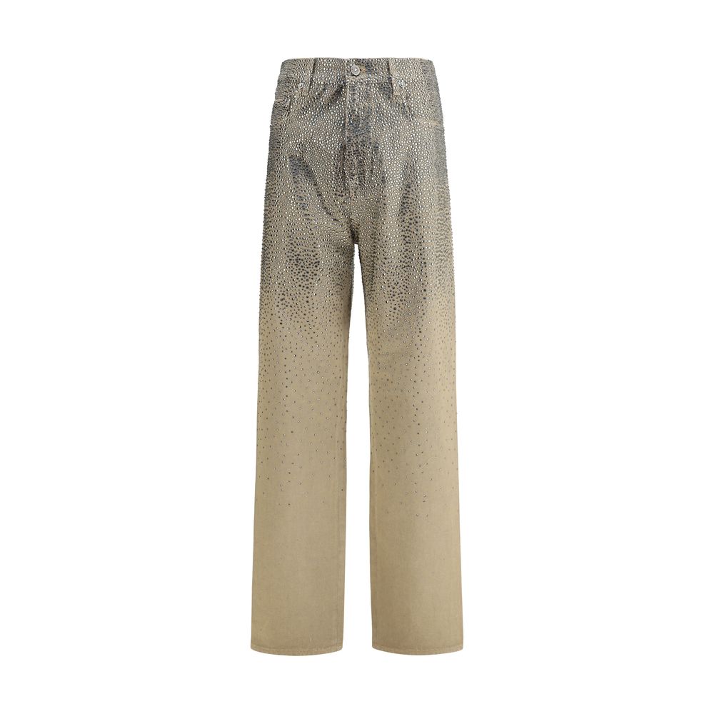 Golden Goose Crystal Straight Jeans Glam Steals