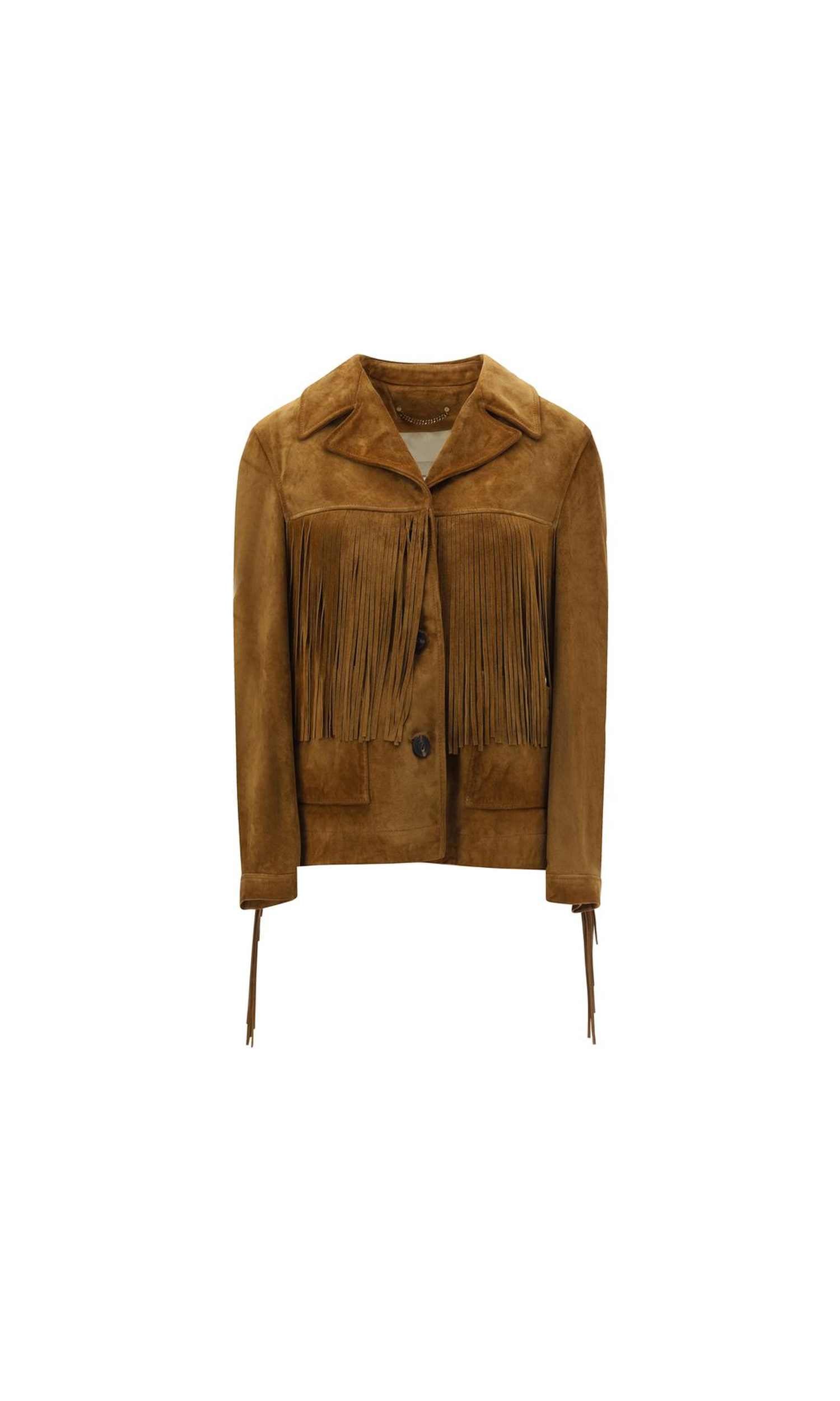Golden Goose Suede Jacket With Fringe Glam Steals